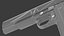M1911 Pistol Low Poly