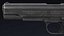 M1911 Pistol Low Poly