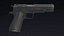 M1911 Pistol Low Poly