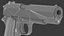 M1911 Pistol Low Poly