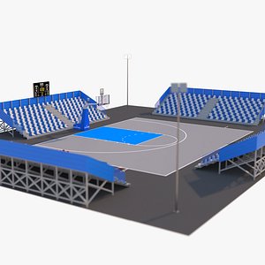 Basketball 3x3 court 3D model