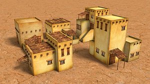 3D 3D Old Arabian House Diorama model