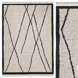 3D MEDHI WOOL RUG model