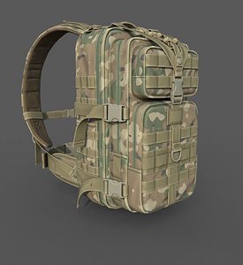 realistic military backpack model