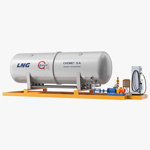 3D CHEMET SA Mobile Gas Station Machine LNG Dispenser model