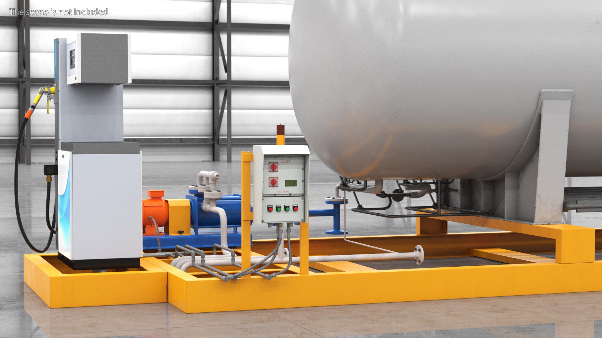 3D CHEMET SA Mobile Gas Station Machine LNG Dispenser Model ...