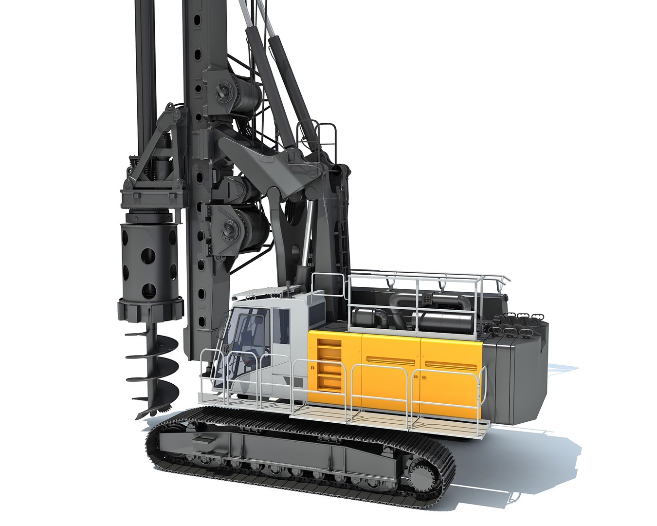 3D Rotary Drilling Rig Model - TurboSquid 1897278