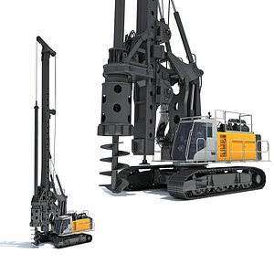3D Rotary Drilling Rig model