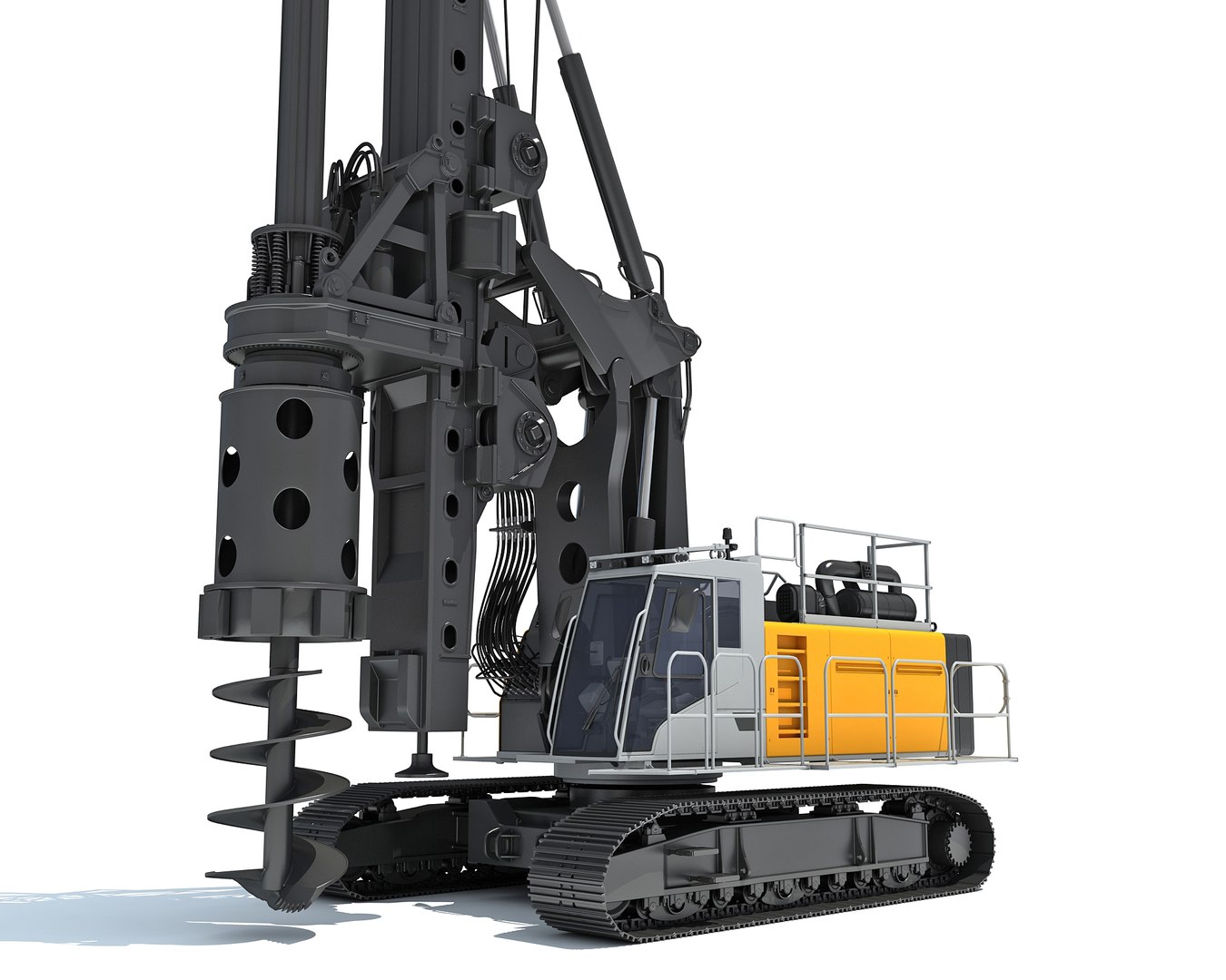 3D Rotary Drilling Rig Model - TurboSquid 1897278