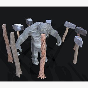3D Cave troll model