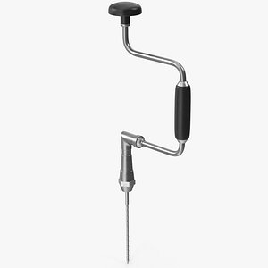 Black Hand Drill 3D model
