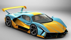 Generic Future EV Supercar 2050