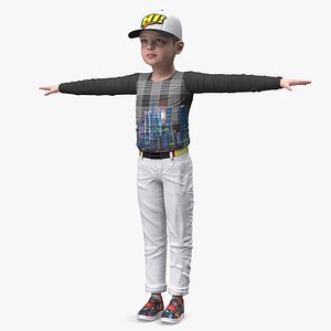 Child Boy Street Style T-Pose