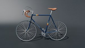 Low Poly Vintage Road Bike