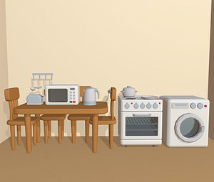 Cartoon kitchen appliance