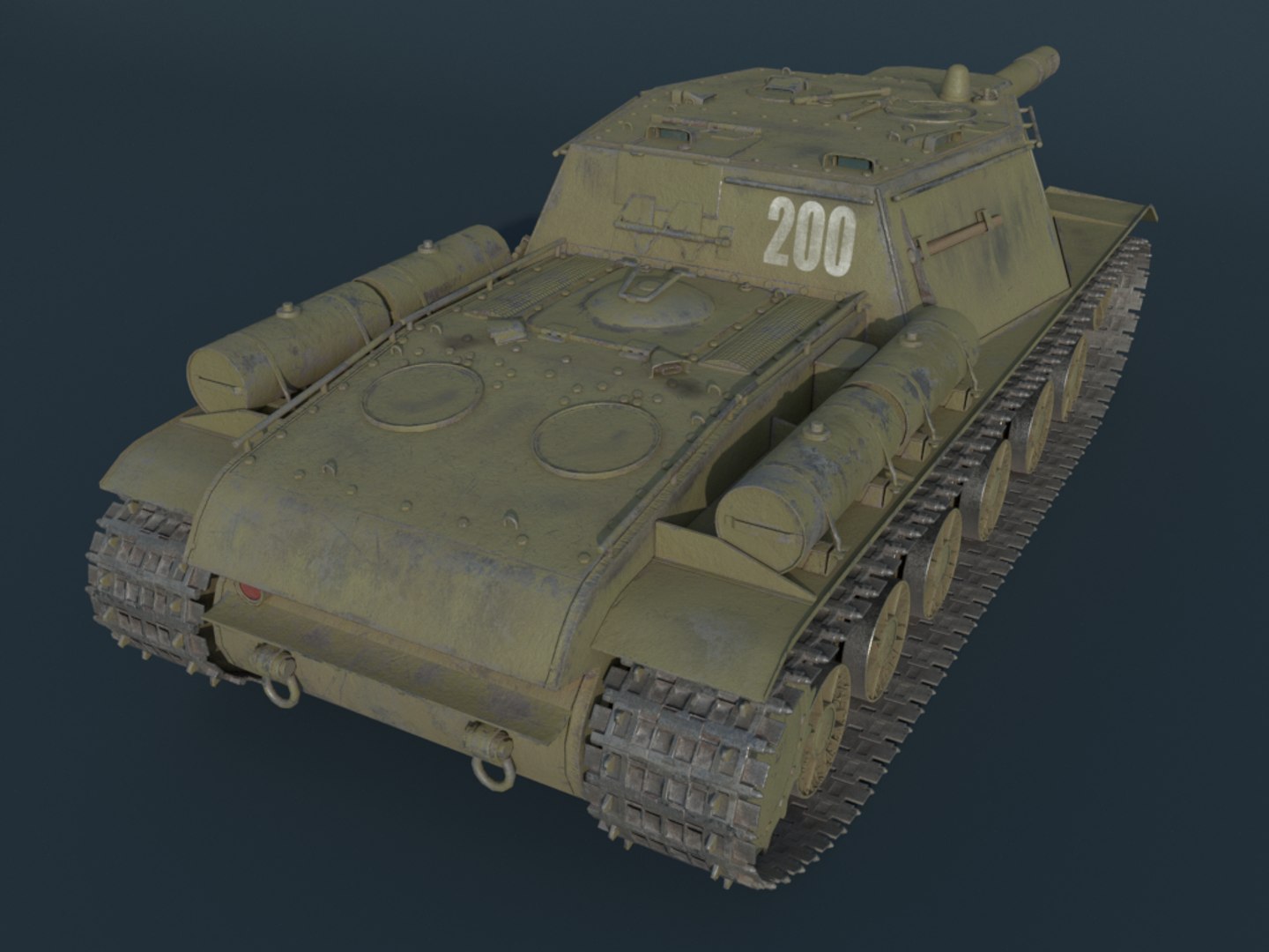 Ready Su-152 Anti-tank Self-propelled Model - TurboSquid 1189143