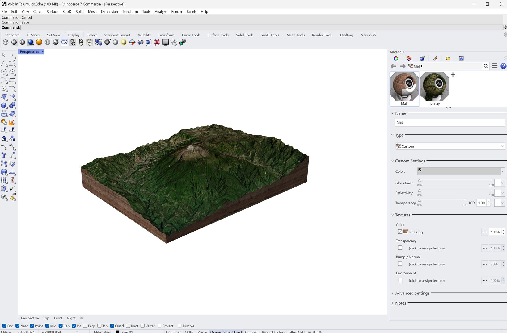 Volcano Tajumulco Stratovolcano Guatemala 3D model https://p.turbosquid.com/ts-thumb/hK/LXMA6c/LW/rhino/jpg/1682421853/1920x1080/fit_q87/6441852f6f8d6b223740a49ac68baf597644f2a4/rhino.jpg