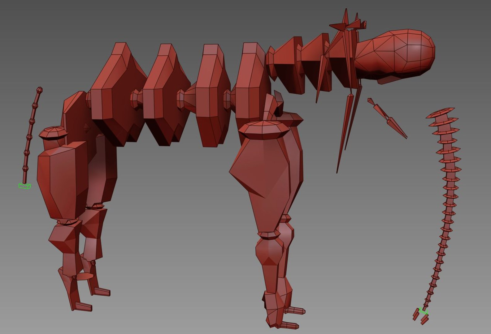 3d Model Rigged Elephant