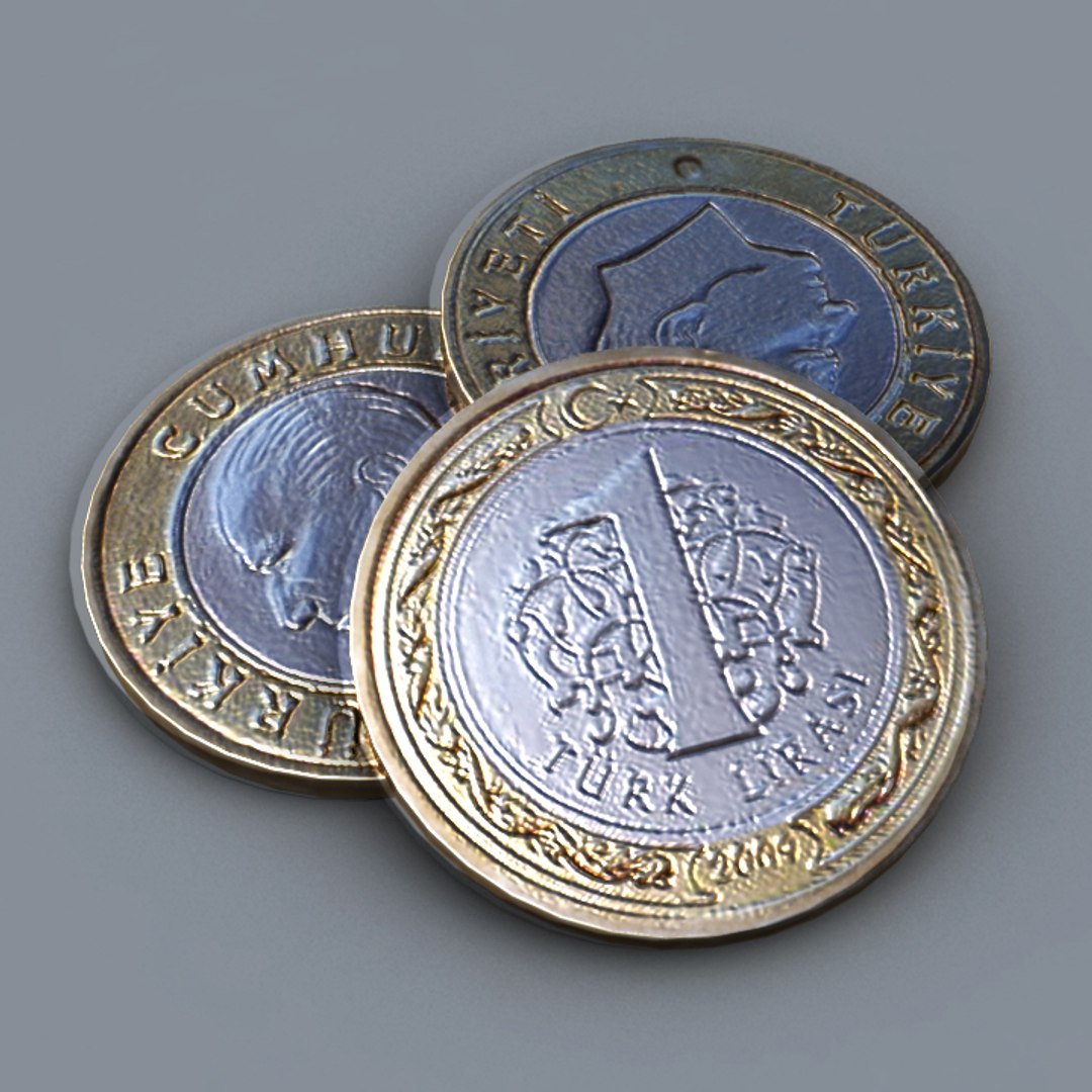 3d Turkish Coin