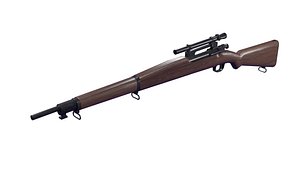 Springfield M1903A4 Sniper Rifle 3D model