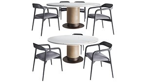 3D Starlight Table and Velasca chair model