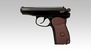 makarov pistol 3d model