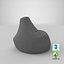 Bean Bag Chairs and Pillows Collection V2 3D model