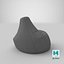 Bean Bag Chairs and Pillows Collection V2 3D model
