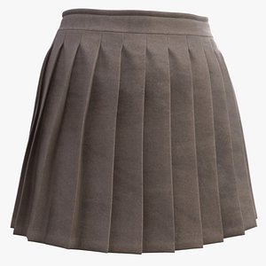 Man and Woman in Denim Skirt 116 3D