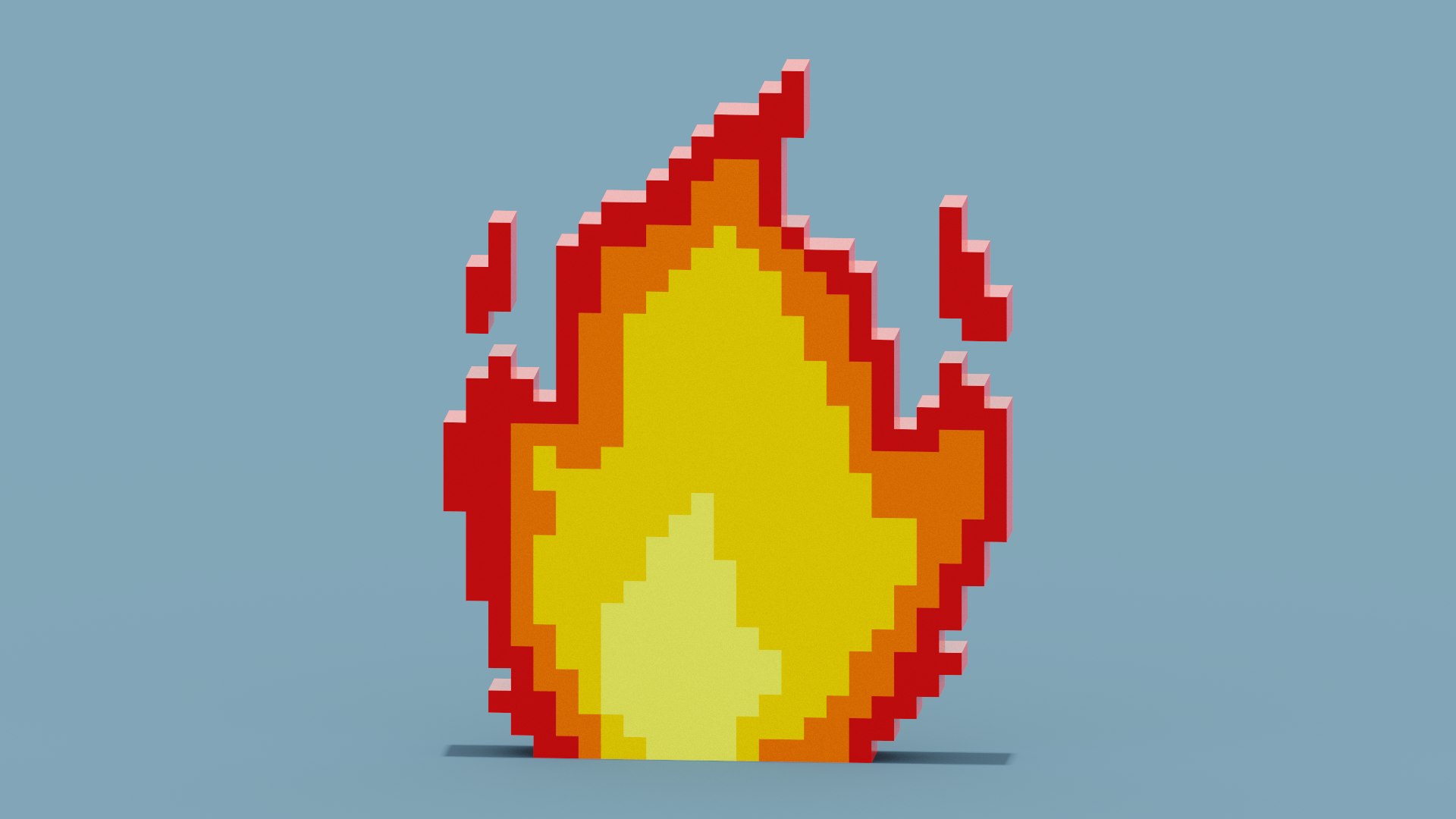 Voxel Fire 3D - TurboSquid 1970176