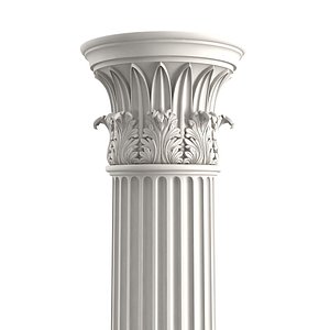 temple winds column 3D model