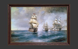 Wooden Frame With Painting