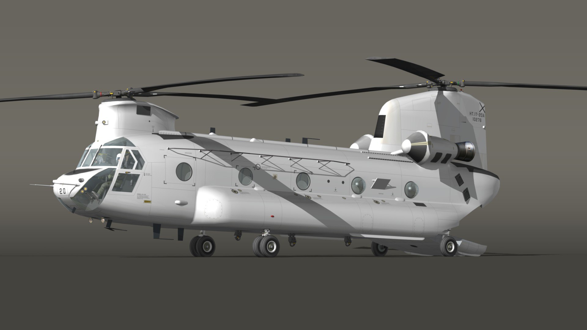 3D Boeing CH-47 Chinook WL model - TurboSquid 2162906