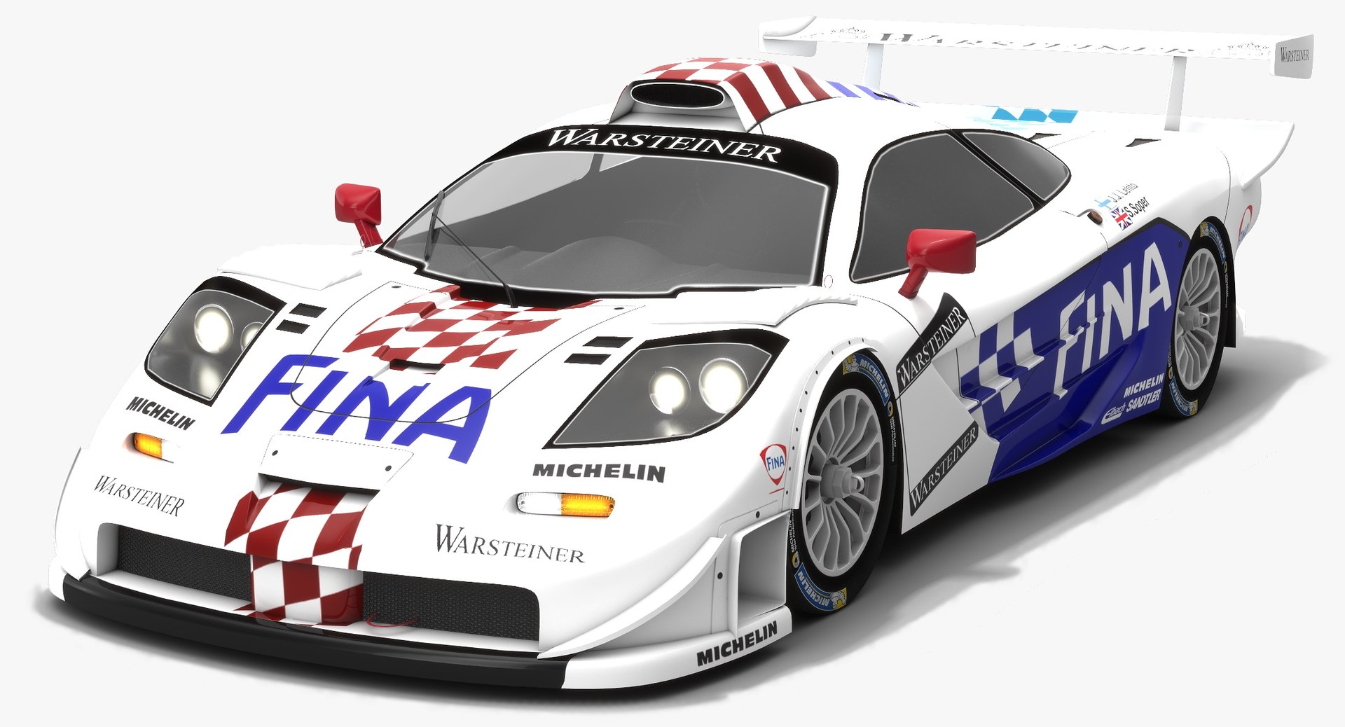 3D Mclaren F1 Gtr Race Car TurboSquid 1366613