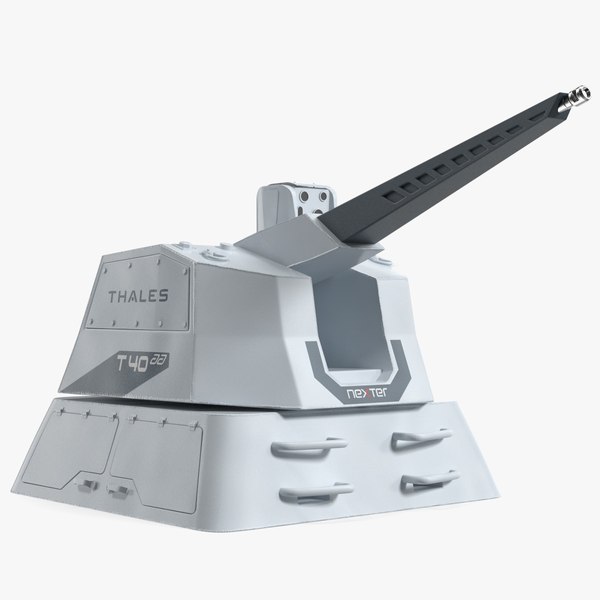 Thales Autonomous RAPID Fire Turret 3D model