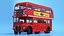 3D London Double Decker Bus Rigged