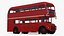 3D London Double Decker Bus Rigged