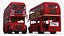 3D London Double Decker Bus Rigged