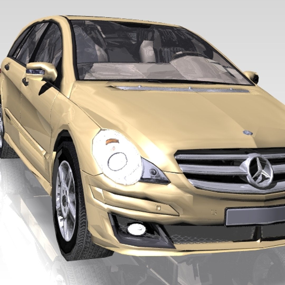 3d car mercedes r-class sports model