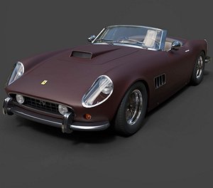 Ferrari 250 GT SWB California Spyder - Ultra-High Poly 3D Model