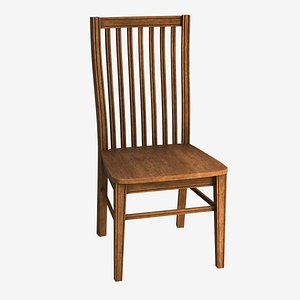 3D wood dining chair