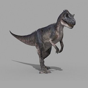 3D Real Animated Allosaurus - 8K