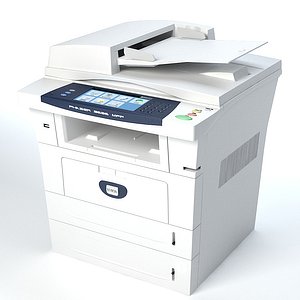 xerox copier scanner 3d model