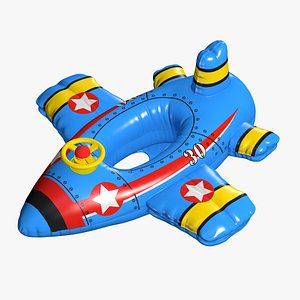 Inflatable Pool Airplane Float 3D