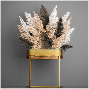 3D model Decorative Bouquet of dried pampas grass 189