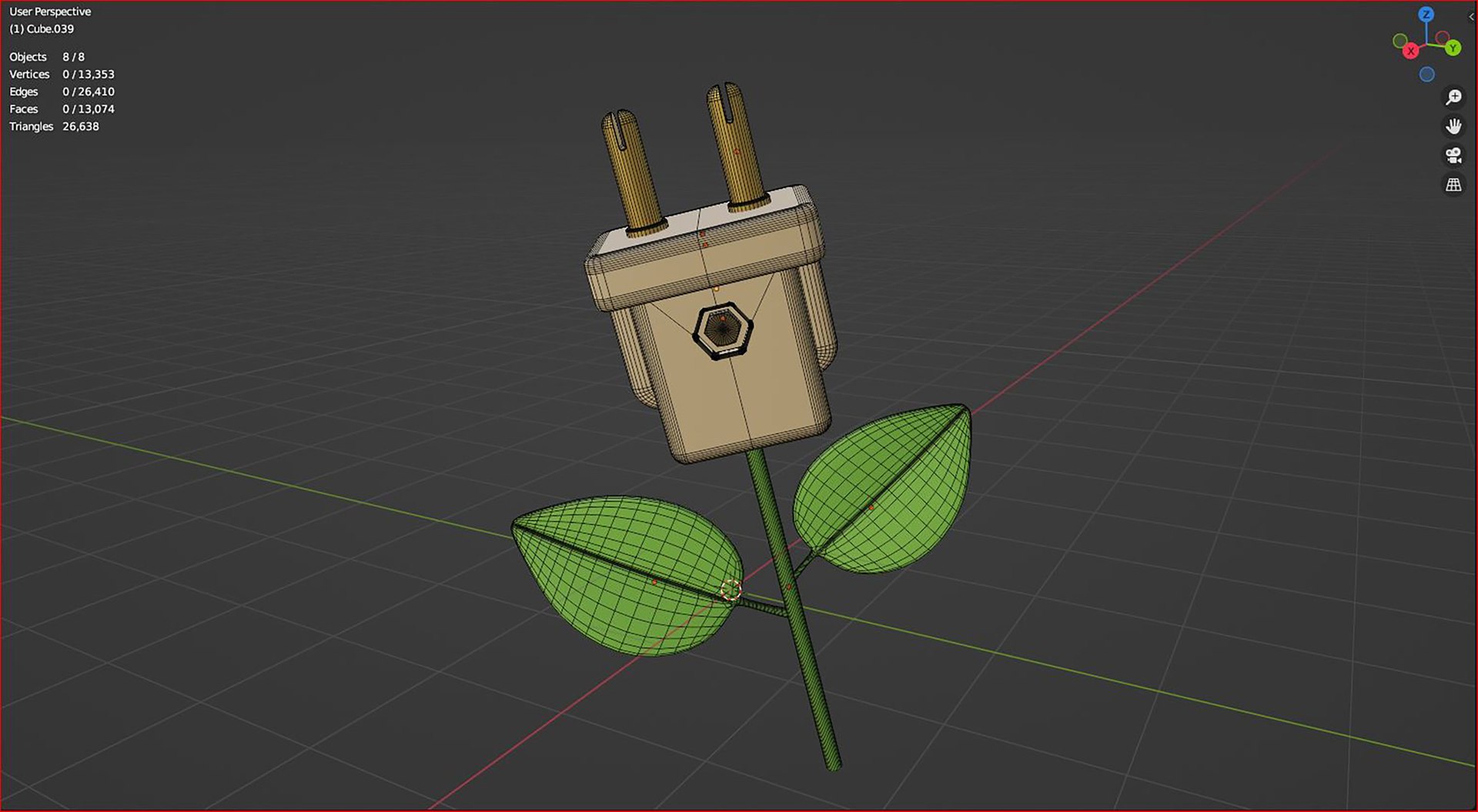 3d Eco Plug Line Icon 3D Model - TurboSquid 2063191