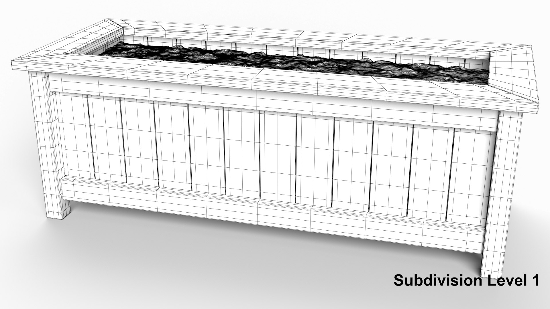 3D Cedar Planter Box TurboSquid 1904478