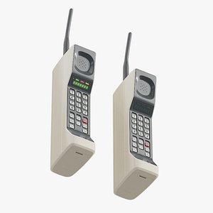 Brick Phone Beige On and Off Screen State