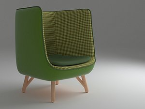 green lounge chair model