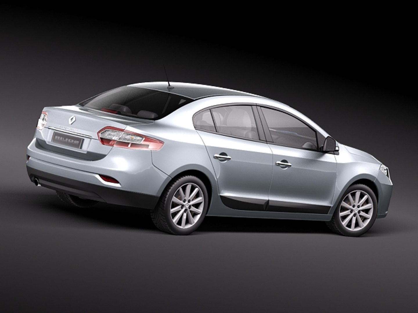 Renault Fluence 2011 Sedan 3d Model